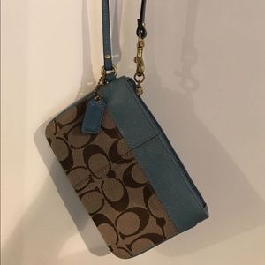 Blue/Brown Coach Wallet